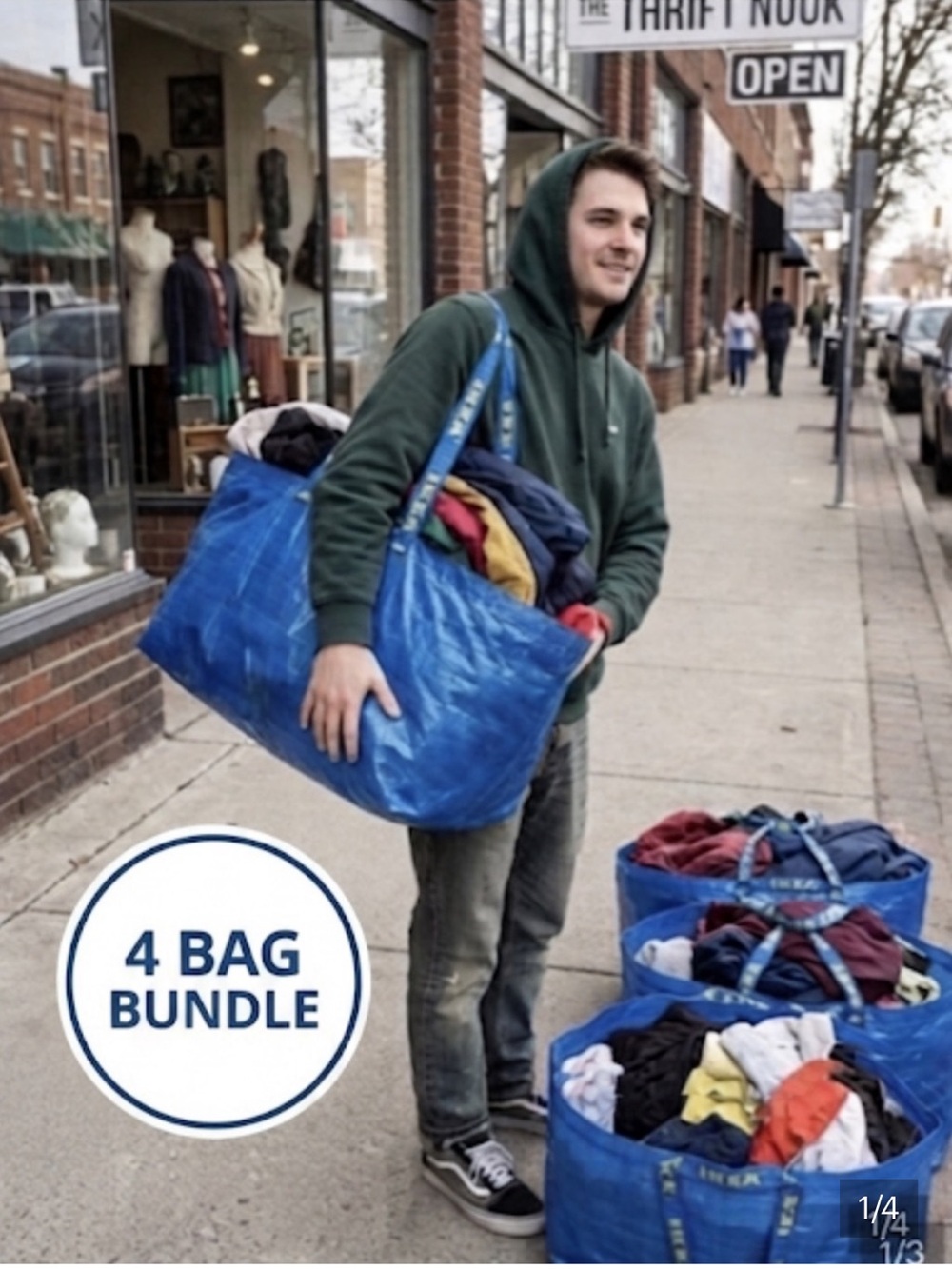 IKEA Frakta Bags, 4 bags included, New moving bags